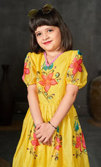 Kota Silk Party Wear Girls Gown