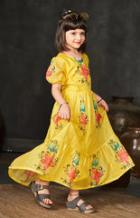 Kota Silk Party Wear Girls Gown