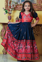 Art Silk Girls Gown