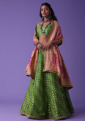 Modern Lehenga Choli From Old Silk Saree